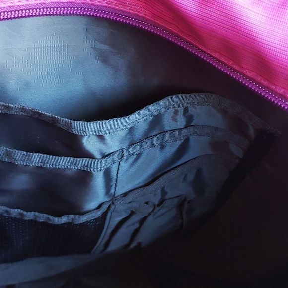 ROXY Pink Travel Plus Beach School Casual Computer Arm Bag Tote - Picture 7 of 10